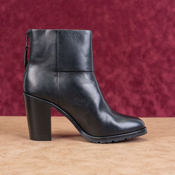 rag&bone Women Newbury Western Black Leather Vibram Heel Boots size 9US EUR39.5 - Picture 8 of 8
